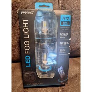 TYPE S H13 LED Fog Light Dual Beam  Bulbs (A4) New In Open Box